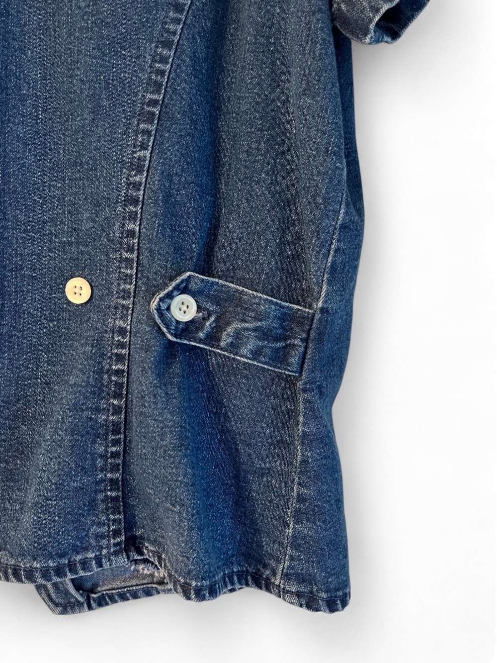 Vintage Talbots Petite Indigo Denim Shirt - Picture 7 of 7